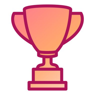 kupa ikonu vektör illüstrasyonu