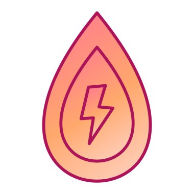 Yıldırımlı bir damla simgesi