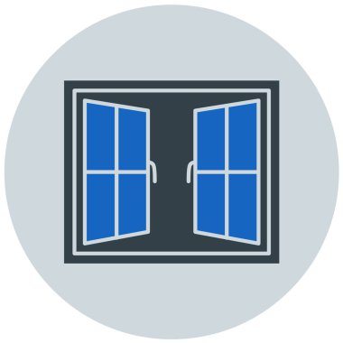 Pencere. Web simgesi basit illüstrasyon