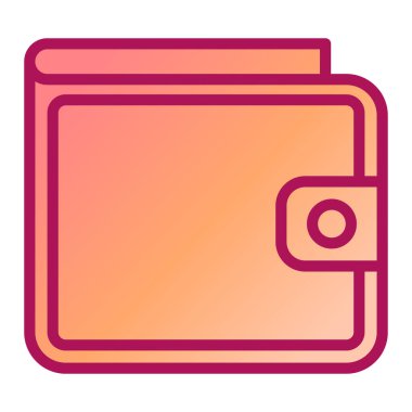 cüzdan ikonu vektör illüstrasyonu