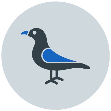 Kuş. Web simgesi basit illüstrasyon