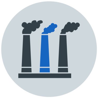 Fabrika. Web simgesi basit tasarım