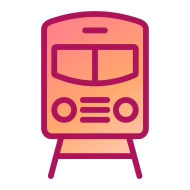 tren. Web simgesi basit illüstrasyon