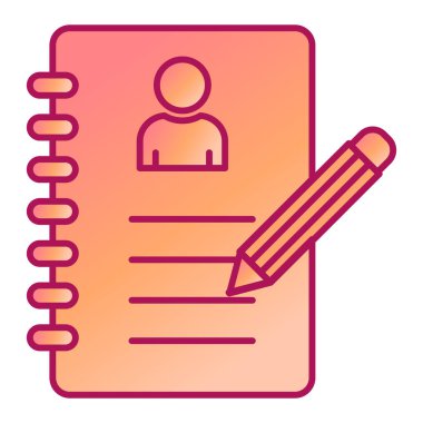 belge modern simge vektör illüstrasyonu