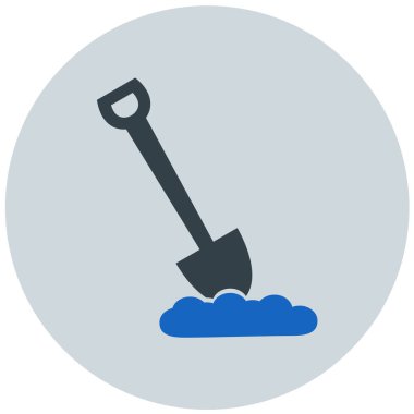 Kürek. Web simgesi basit illüstrasyon