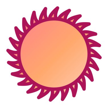 Güneş Simgesi Vektör illüstrasyonu