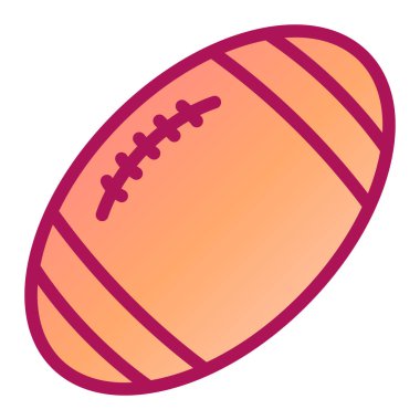 Bir ragbi topu simgesinin gösterimi