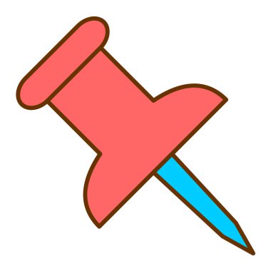 İğne. Web simgesi basit illüstrasyon