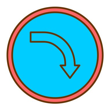 ok simgesi vektör illüstrasyonu