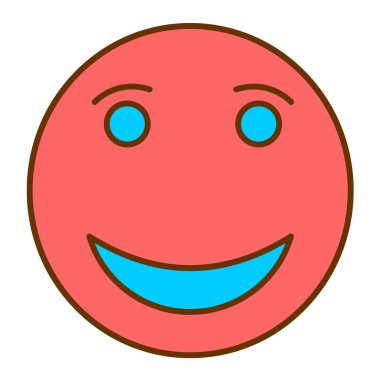 Mutlu yüz simgesi vektör illüstrasyonuName