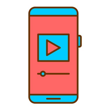 Cep telefonu vektör illüstrasyonlu akıllı telefon aygıtı