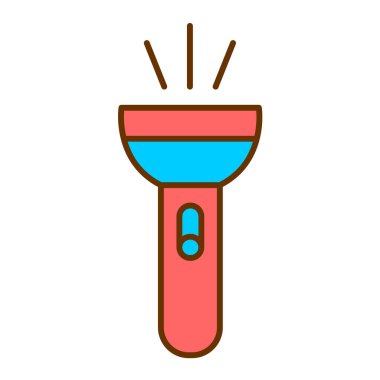 Modern meşale simgesinin vektör illüstrasyonu