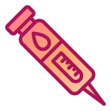 tıbbi şırınga vektör simgesi modern tasarım