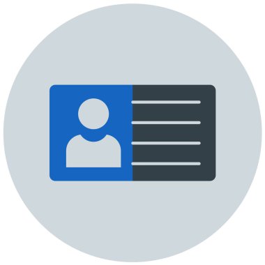 Kimlik kartı. Basit resimleme