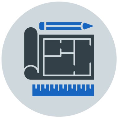 İnşaat. Web simgesi basit illüstrasyon