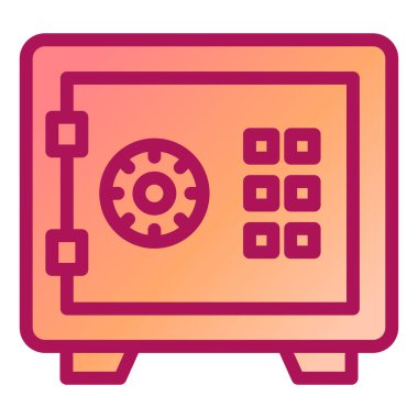 Güvenli kasa. Basit resimleme