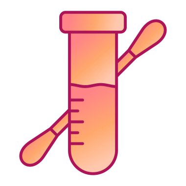Sıvı ikon vektör illüstrasyon tasarımlı test tüpü