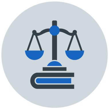 Adalet. Web simgesi basit tasarım