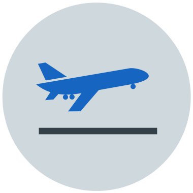 Uçak. Web simgesi basit illüstrasyon