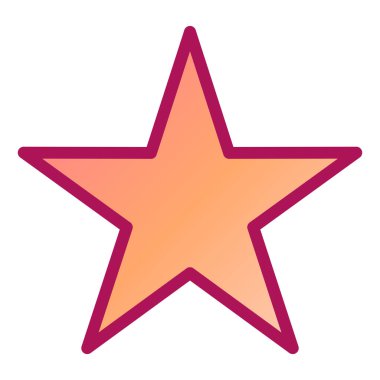 yıldız simgesi vektör illüstrasyonu