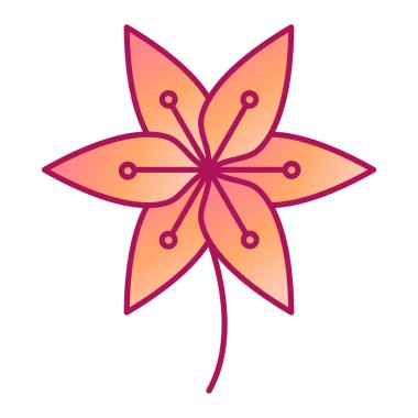 çiçek simgesi vektör illüstrasyon grafik tasarımı