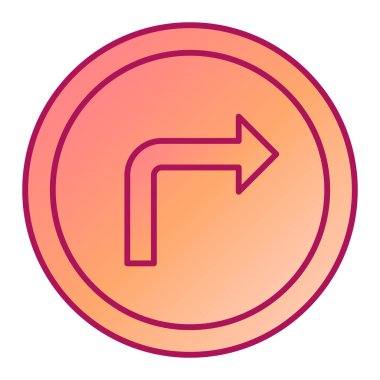 Tek izole edilmiş ok simgesinin vektör illüstrasyonu