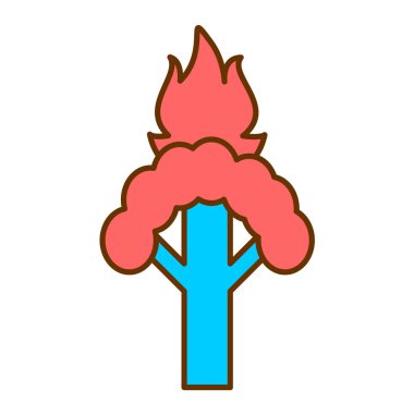 Sonbahar ormanı. Basit tasarım