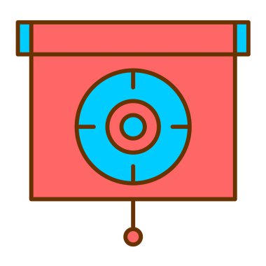 hedef simge vektör illüstrasyonu