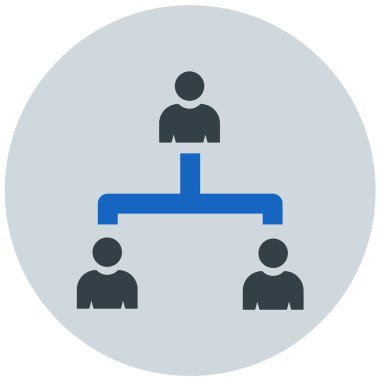 iş yönetimi simgesi, vektör illüstrasyonu