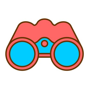 dürbün simgesi. vektör illüstrasyonu