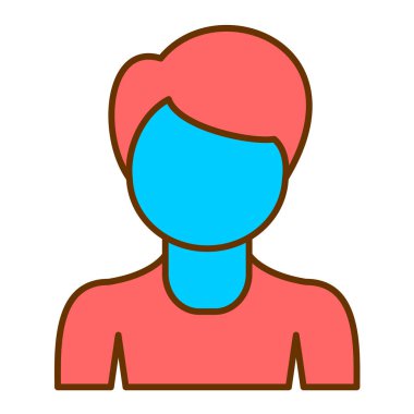 kadın avatar karakter vektör illüstrasyon tasarımı