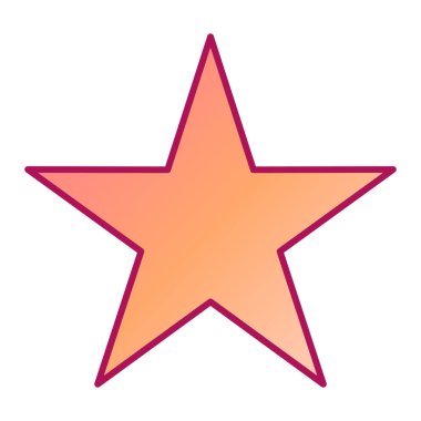 yıldız simgesi vektör illüstrasyonu