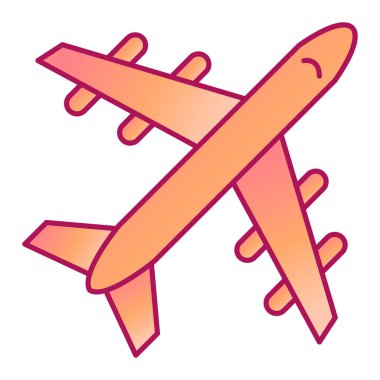 uçak ikonu vektör illüstrasyonu