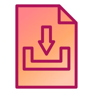 Dosya simgesi, vektör illüstrasyonu indir