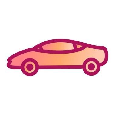 araba simgesi vektör illüstrasyonu