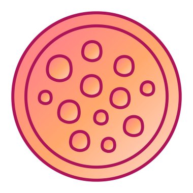 Pizza ikonu vektör illüstrasyonu