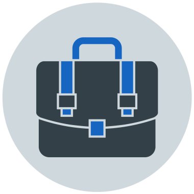 Çanta. Web simgesi basit illüstrasyon