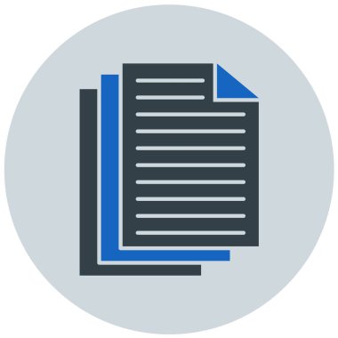 Belge. Web simgesi basit illüstrasyon