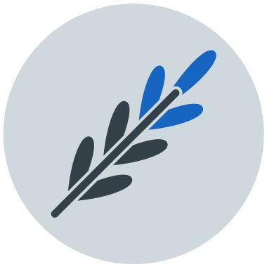 Yaprak ağ simgesi basit illüstrasyon