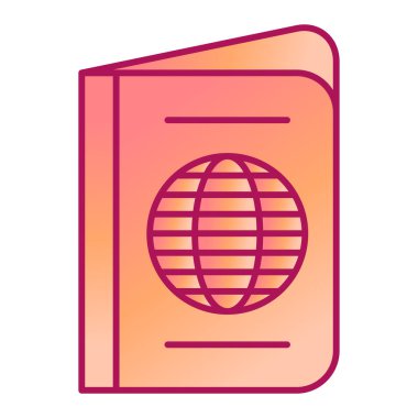 Seyahat simgesi vektör illüstrasyon tasarımlı pasaport