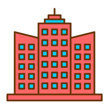 Bina. Web simgesi basit tasarım