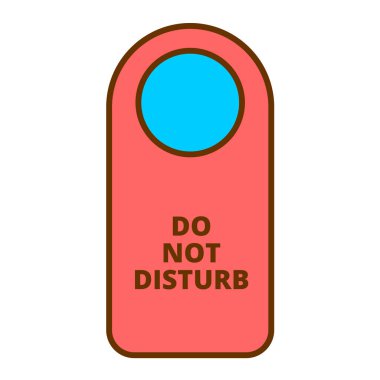 Otel etiketi vektör illüstrasyonu