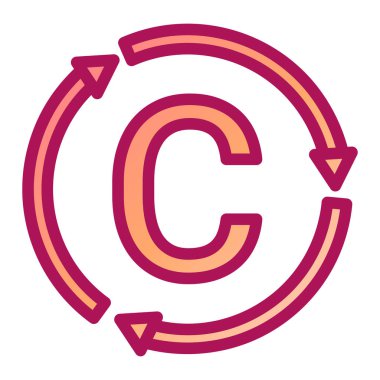 Web ve mobil uygulama tasarımınız için beyaz arkaplanda izole edilmiş ok simgesi vektörü, logo konseptini yeniden yükle