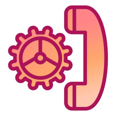 dişli simgesi vektör illüstrasyonu