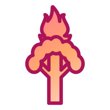 Ağaç. Web simgesi basit illüstrasyon