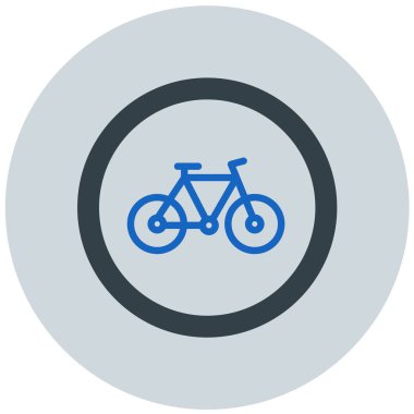 Bisiklet. Web simgesi basit illüstrasyon