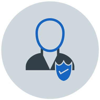 kullanıcı. Web simgesi basit illüstrasyon