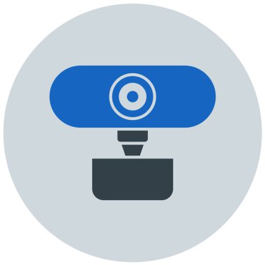 Webcam simgesinin vektör illüstrasyonu