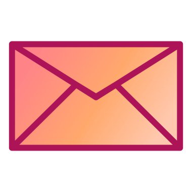 Zarf. Web simgesi basit illüstrasyon