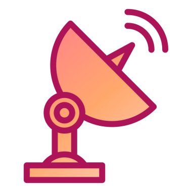 Uydu anteni. Basit resimleme